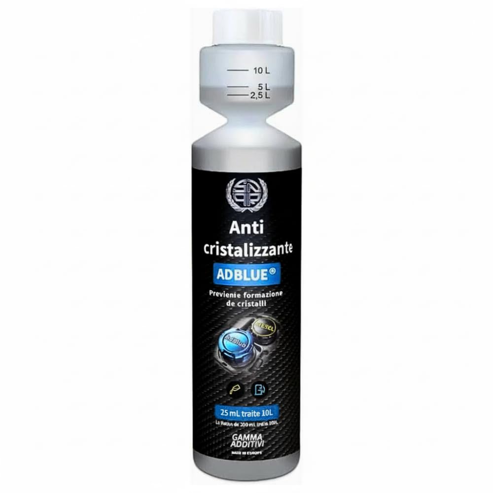 Anti-Cristalli AdBlue Additivo - 250 ml - SNQR | SNQR-103 | Protegge Sistema SCR | Pulisce Iniettori Urea | 1 Flacone Tratta 100L | Auto e Camion Diesel