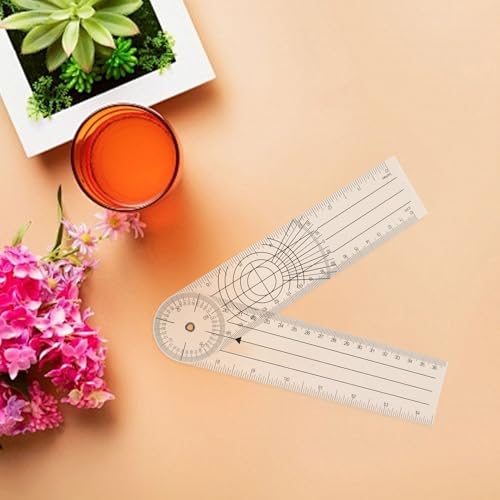 Juego de 4 Goniómetros Plásticos de 8 Pulgadas con Protractor Plegable miniatura 4