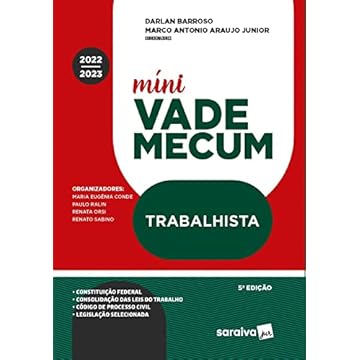 Capa do livro Míni Vade Mecum trabalhista - 5ª edição 2022
