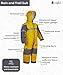 OAKI Rain and Trail Suits - The Ultimate Kids & Toddler Rain Suit for Boys & Girls - Perfect Muddy Buddy Rain Overalls Toddler Yellow, 8-9