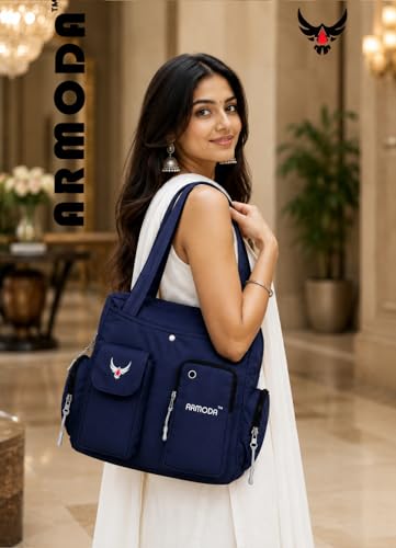 Image of ARMODA Double Pockets Glamour: Stylish Shoulder Bag for Ladies