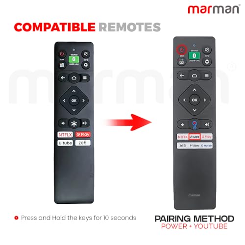 Image of marman Compatible with Panasonic Smart TV Remote Suitable for 4K Ultra HD LCD TH-43LX750DX JX750 Model Non Voice Command No Google Assistant - Match Remote Key by Key with Existing Remote Control