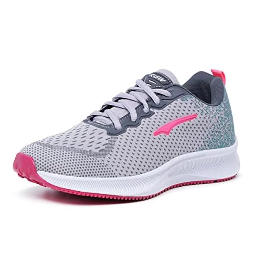 Tenis para Academia Caminhada Femininio Confortavel Cinza Pink (37, Cinza/Pink)
