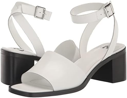 Calvin Klein Women's JEROTY Heeled Sandal, White 140, 9.5 | Image 6