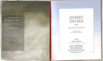 Paperback Robert Deyber Miniatures - A collection of sixty hand-crafted stone lithographs Book
