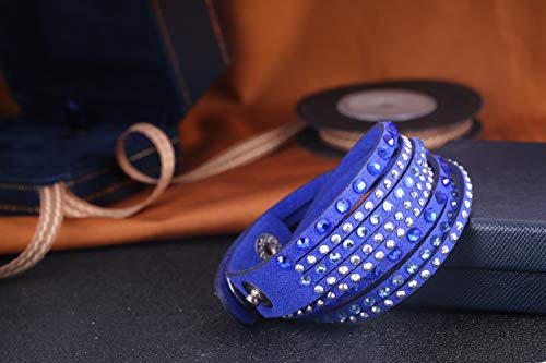 50% Off Barzel Leather Crystal Wrap Bracelets - $4.87 - Image 5