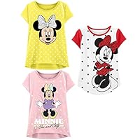 Minnie Mouse Tshirt (3-Shirts Pack) Kids & Toddler Girls Clothes 4T Yl/W/Pk SS