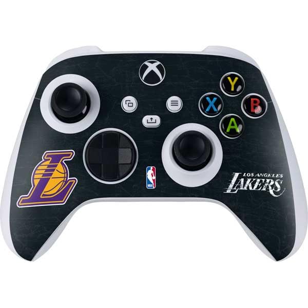 Skinit Decal Gaming Skin Compatible with Xbox Series S Controller - Officially Licensed NBA Los Angeles Lakers Secondary Logo Design