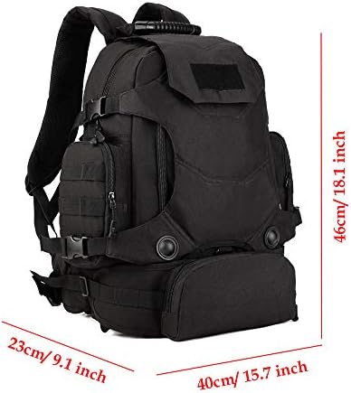 YUHAN Molle Backpack 40L Tactical Military Rucksack Hiking Backpack Multi-Compartment Bag for Camping Hiking Trekking Hunting Water-Resistance Pack