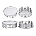 AuMoHall 4 PCS 54mm Car Wheel Center Caps Wheel Tyre Center Hub Caps Covers Replacement for Auto Vehicle Car (Silver)