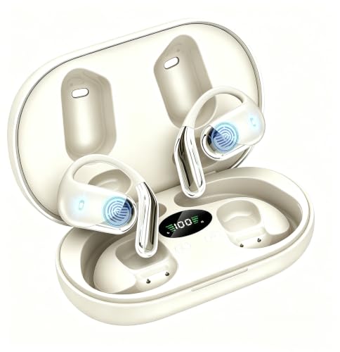 Image of Paekole H5 AI Translation Earbuds: Real-Time 2-Way Language Translator Device (198+ Languages) for Face-to-Face & Travel, Bluetooth Headphones, Audifonos Traductores - Classic Khaqi