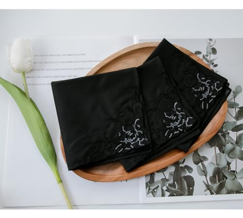 Image of Lace Cotton White Handkerchiefs Perfect Wedding Bulk