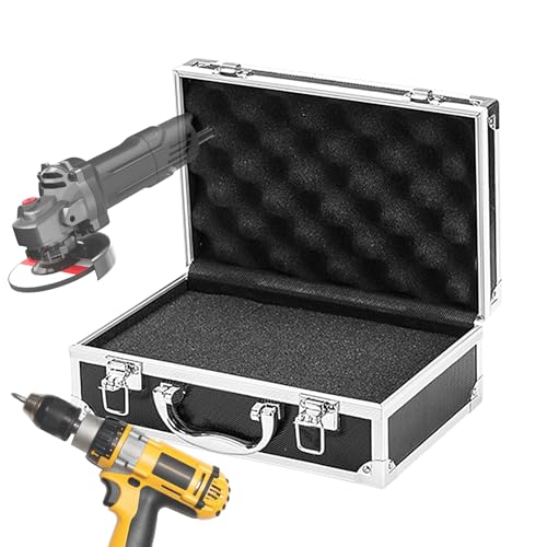 Toolbox portatile | Toolbox in lega di alluminio | Casella strumenti portatile | Cassette degli attrezzi DJ con cassa di blocco 2 tasti camion per camion spazzere