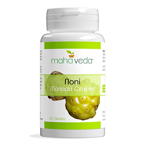 NONI - Gelules de Noni - Complément Alimentaire Performances Mentales et Physiques - Naturel et Végétal - Dosage Renforcé - 60 gélules de noni - Fabriqué en France Cover