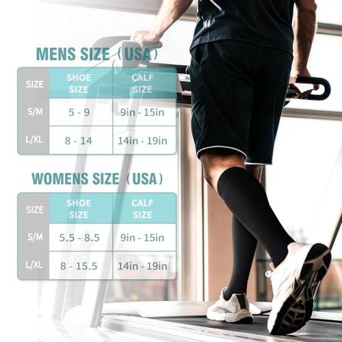Image of Copper Compression Socks for Women & Men (6 pairs) - Best Support for Nurses, Running, Hiking, Recovery