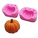 Produktbild XINJIA Halloween Kürbis 3D Schimmel, Silikon Backform, Halloween 3D Kürbis Silikon Schimmel Kerze Kuchen Dekoration Fondant DIY Schimmel