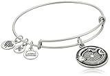 Alex and Ani Ouroboros Expandable Rafaelian Silver Bangle Bracelet