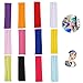 Elion Bandeau Cheveux, Bandeau de Sport, 12Pcs Coloré Courir la Forme Physique de Yoga et d'autres Séances D'entraînement Femmes Homme Bandeaux (Sport Band)