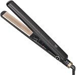 Conair CS929AAZC 3x Ceramic* 1'' Straightener, Flat Iron, Anti Frizz Control, Smoothes, Strightens, 30 temperature settings, High heat up to 410°F, Apricot