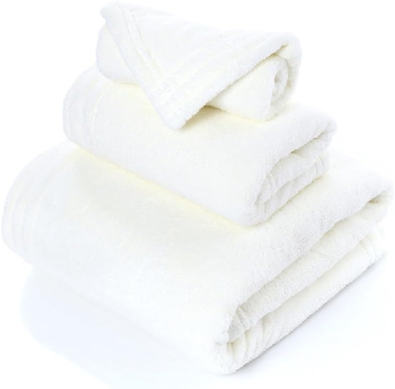 Bath Towel Towel Square Towel 3 Piece Set Locking Edge Coral Velvet