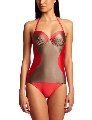 Maillot de bain une pièce rose Triumph Illusion Sensation galbant pour femme