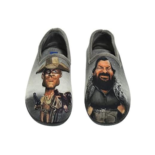 Zapatillas Divertidas. Alpargatas de Casa para Hombre. Pantuflas Cangrejo Cerradas para Invierno. ALBEROLA LC9172. Tallas Grandes hasta 50. Gris Talla 46