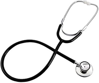 Pro Double Dual Head Stethoscope Doctor Nurse EMT Vet Medical Health Care (Black)