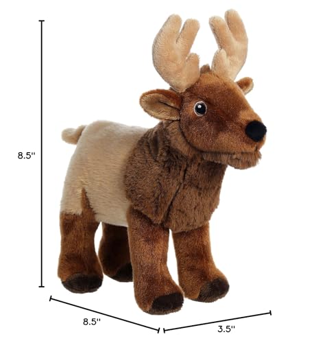 Aurora(r) Responsibly Made Eco Nation(tm) Elk Stuffed Animal - Ideal for Playtime Adventures - Perfect for Birthdays or Just Because - Brown 10.5 Inches - Image 7