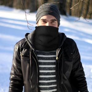 Pukavt Winter Knitted Neck Gaiter For Men And Women Neck Warmer Windproof Ski Mask Face Scarf for Cold Weather Outdoor Sports - Image 6