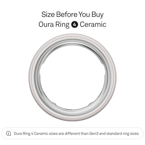 Oura Ring 4 Ceramic - Cloud - Size 9 - Size Before You Buy - 3