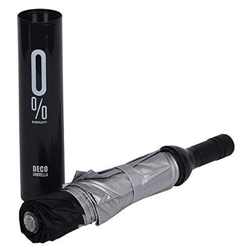 41yVef+2I+L Wine Bottle Beautiful Travel Umbrella Automatic Strong Durable Premium Grip Folding Umbrella for Rain, Sun Light Protection for Men & Women, Fun Gift, Random Color