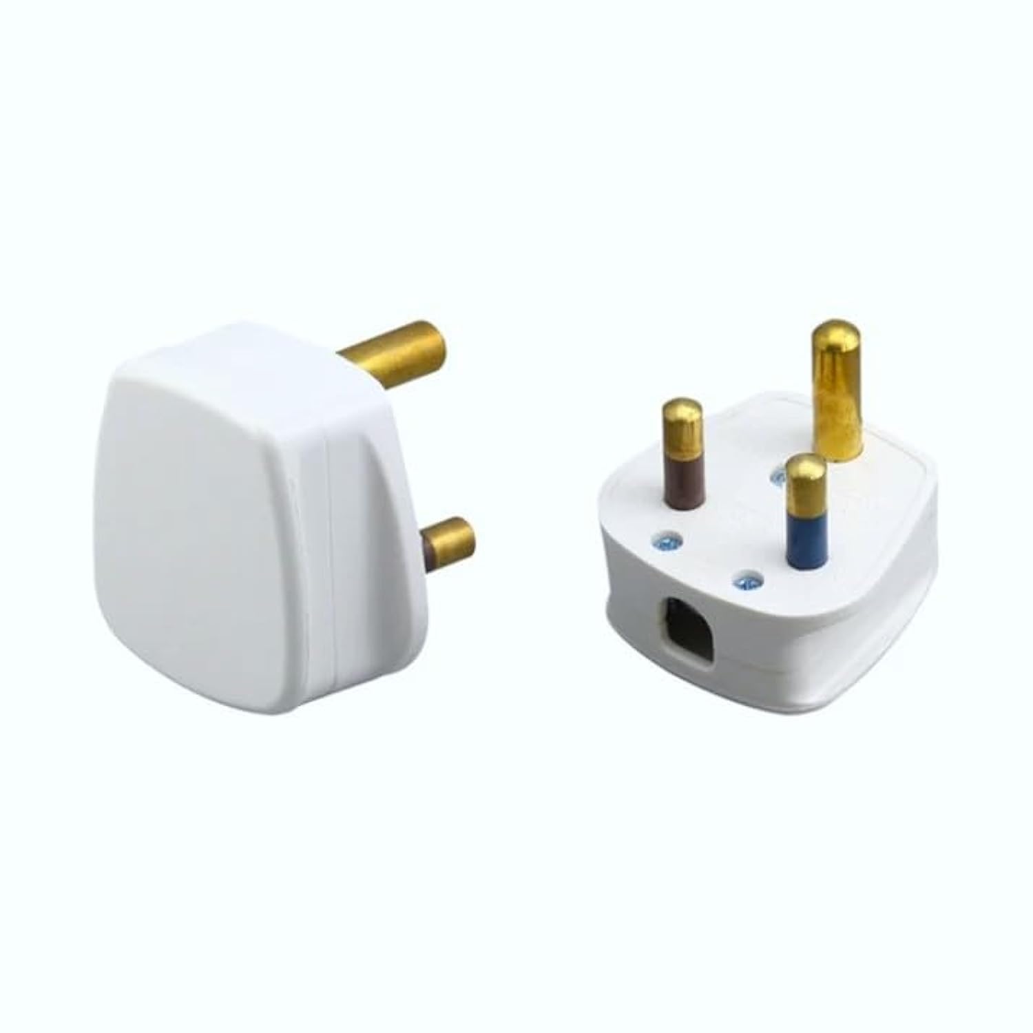 15A Round 3 Pin Plug White NV1153