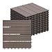 Produktbild Laneetal WPC Fliesen 11er Set für 1 m², für Außen Terrasse Balkon, Terrassenfliesen Klicksystem 30x30 cm, Braun