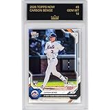 Graded 2026 Topps Now Carson Benge #3 2nd Mets Player to Debut With Home Run on Opening Day New York Mets Rookie RC Baseball Card HOFSM 10 Gem Mint