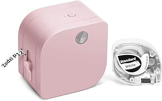 Label Maker Machine with Tape, Bluetooth Label Maker Support Inkless Multiple-Colored Fonts Icons Border, Mini Thermal Label Printer for School Item, Kids Teenagers