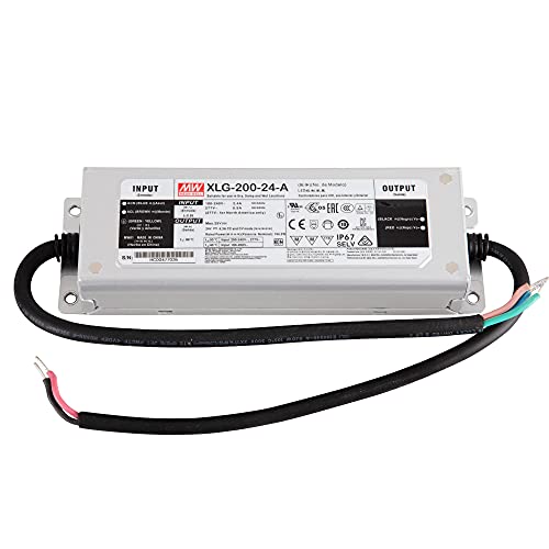 XLG-200-24-A LED Netzteil Trafo Mean Well XLG-200-24-A LED-Trafo 199 W 24 V DC 8300 mA Transformator für LED Beleuchtung