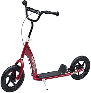 HOMCOM Teen Push Scooter Kids Children Stunt Scooter Bike Bicycle Ride On 12" EVA Tyres