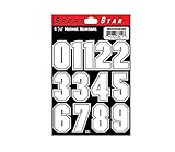 Photo Gallery sportstar decals - set da 0 – 9, colore: bianco Photo Gallery sportstar decals - set da 0 – 9, colore: bianco