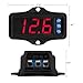 Taramps Automotive Digital Voltmeter VTR 1000 Black, Red LED Automotive Car Audio, Digital Display, Measure and Monitor Electrical Voltage of The Battery, Easy to Install