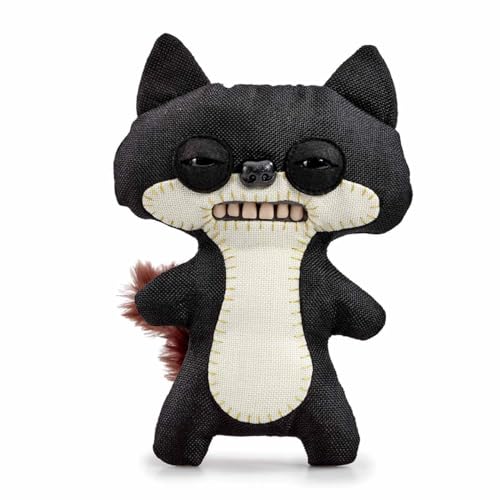 Fuggler Originals Funny Ugly Monster Stuffed 9 Inch Plush Toy, Suspicious Fox, Black (Chase)