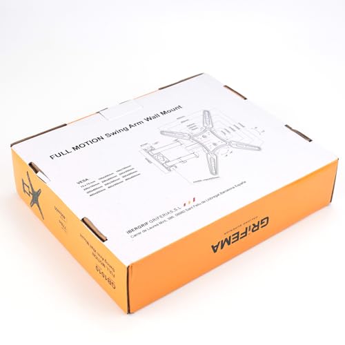 GRIFEMA GB1010 Soporte TV Pared para 26–65″, Universal Soporte Television Pared Giratorio, Inclinable y Articulado con Brazo TV Extensible, Soporta 35 kg, VESA Máx 400x400mm - imagen 10