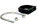 Qty 1, Alpha U-Bolt 2" Pipe EG, Alpha Series Cushioned U-Bolt, Designed for Tough Jobs, secures Pipe and Tube Runs to Any Flat Surface