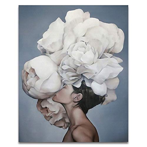Oil Painting by Numbers Flower and Women DIY Paint by Numbers On Canvas Home Decor Frameless Digital Painting A13 40x50cm Oil Painting by Numbers Flower and Women DIY Paint by Numbers On Canvas Home Decor Frameless Digital Painting A13 40x50cm
