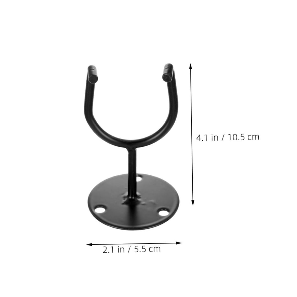 Hemoton 2pcs Wall-mounted Baseball Bat Holder Storage Rack Space-saving Wall-mounted Bat Display for Home Sports