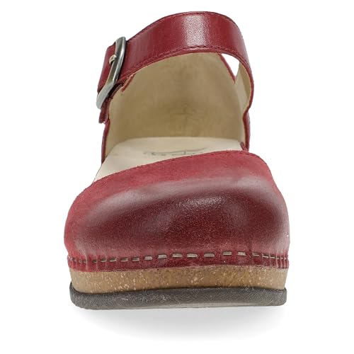 Image of Dansko Mae Mary Jane for Women - Dual-Density Cork /EVA Midsole and Lightweight Rubber Outsole Provide Durable and Comfortable Ride on Patented Stapled Construction