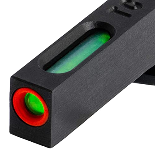 Image of Truglo TFX PRO Handgun Sight, Glowing Shock Proof Tritium and Fiber Optic Night Sight for Handguns, Compact, Durable, and Snag Free Sight