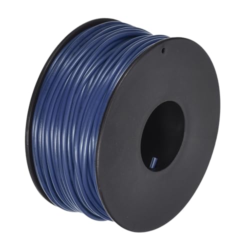 MECCANIXITY 22AWG 22 Gauge Stranded PVC Hookup Wire - 30M/100ft Blue, Tinned Copper UL1007 Electrical Wire for Internal Connecting, Marine