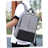 Vaguelly ライトグレー 充電ポート付き 大容量 耐久性可能 メンズ向け 多機能パソコンリュック 通勤通学旅行対応