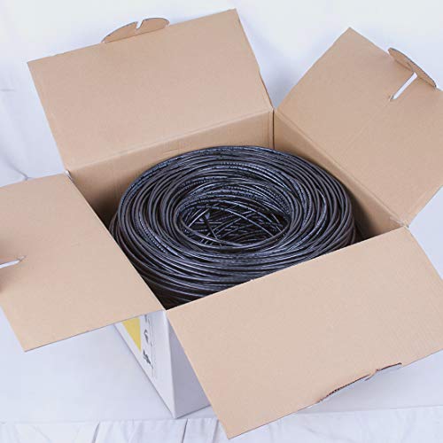 Fivestarcable 1000 Ft. Cat5E 24Awg Direct Burial/Underground Double Jacket Waterproof Outdoor Burial Utp Ethernet Lan Cable - Black… #TOP2