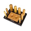 8 Piece Wooden Dapping Doming Punch Block Set 10 mm to 31 mm Non-Marring Metal Forming Jewelry Tool Kit